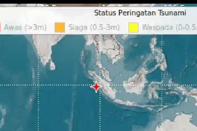 BMKG mengeluarkan peringatan dini tsunami usai gempa magnitudo 7,3 mengguncang Kepulauan Mentawai