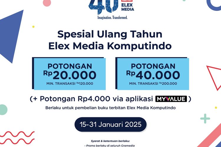 Promo Ulang Tahun Elex Media Komputindo