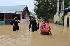 Banjir di Tebing Tinggi, Ribuan Rumah Terendam dan 114 KK Mengungsi