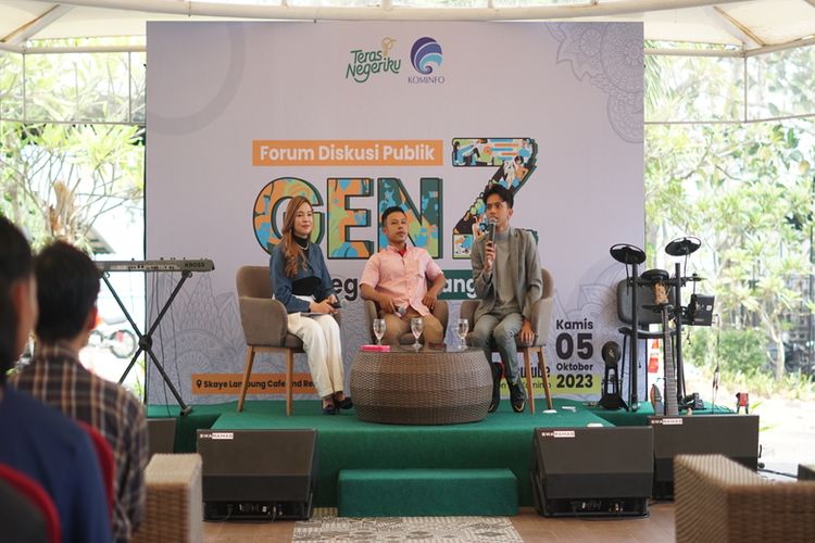 Forum Diskusi Publik "Gen Z Bela Negara, Emang Bisa?" di Kota Bandar Lampung, Kamis (5/10/2023)