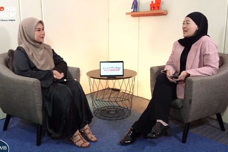Hilda Turaiza, Owner Trick&Tricky, di acara LIVE Bronis UMKM Kompas.com