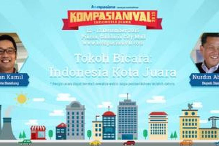 Wali Kota Bandung dan Bupati Bantaeng akan berbagi inspirasi Indonesia Kota Juara.