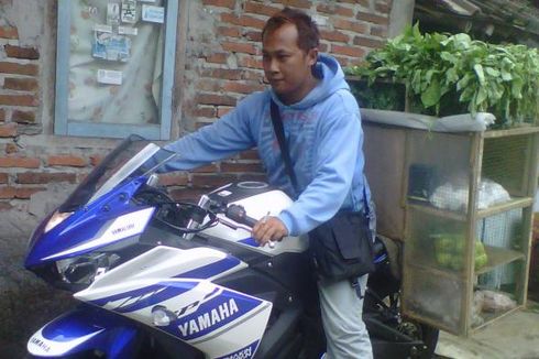 Di Magelang Ada Tukang Sayur Keliling Naik Motor Sport Yamaha R25