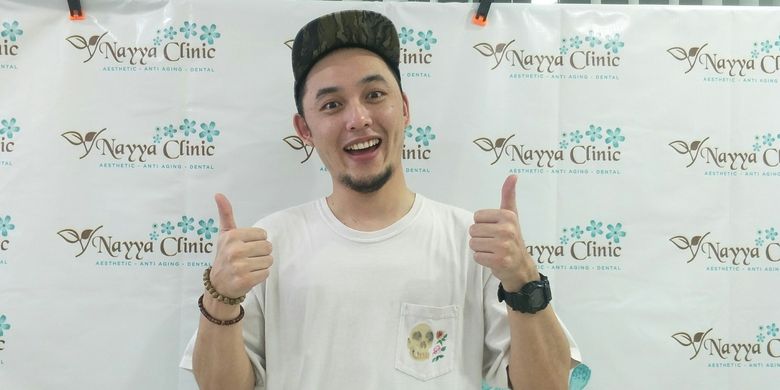 Influencer yang juga youtuber asal Jepang, Daisuke Hamada saat ditemui di pembukaan Nayya Beauty Clinic di Jalan Tunda Bara, Cilandak, Jakarta Selatan, belum lama ini.  