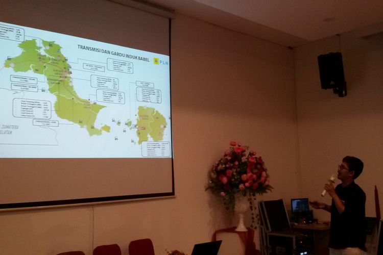 Pemaparan sistem listrik di Kepulauan Bangka Belitung oleh PLN Pangkal Pinang.