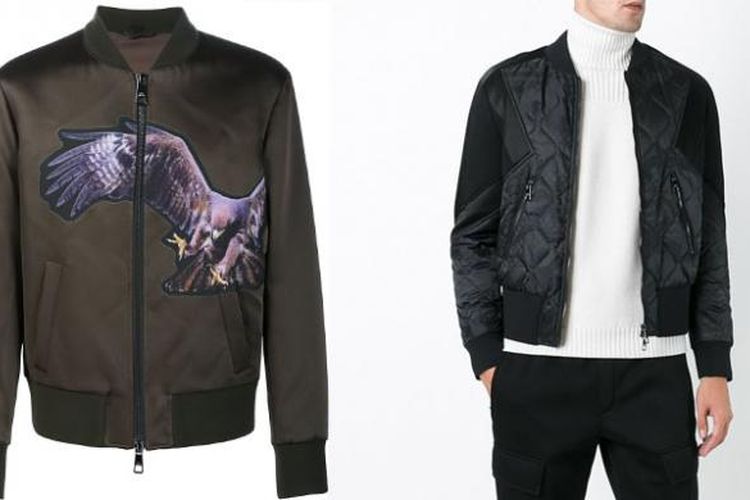 Koleksi bomber Jacket dari perancang Neil Barrett.