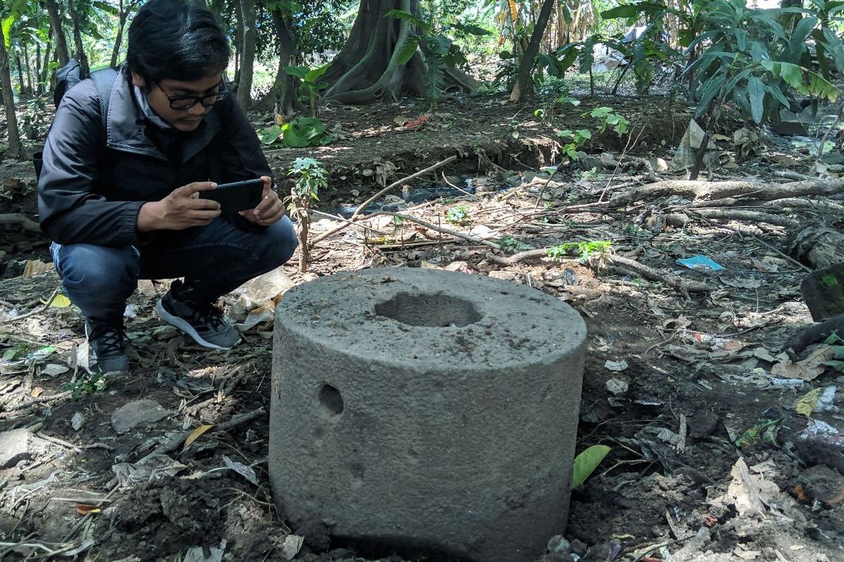 Benda yang diduga Cagar Budaya peninggalan Pabrik Tebu yang dibuat 1700 Masehi di Kota Tangerang, Rabu (29/1/2020)