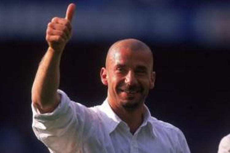 Pemain legenda Juventus, Gianluca Vialli. 