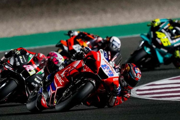 Jorge Martin saat balapan di MotoGP Doha 2021