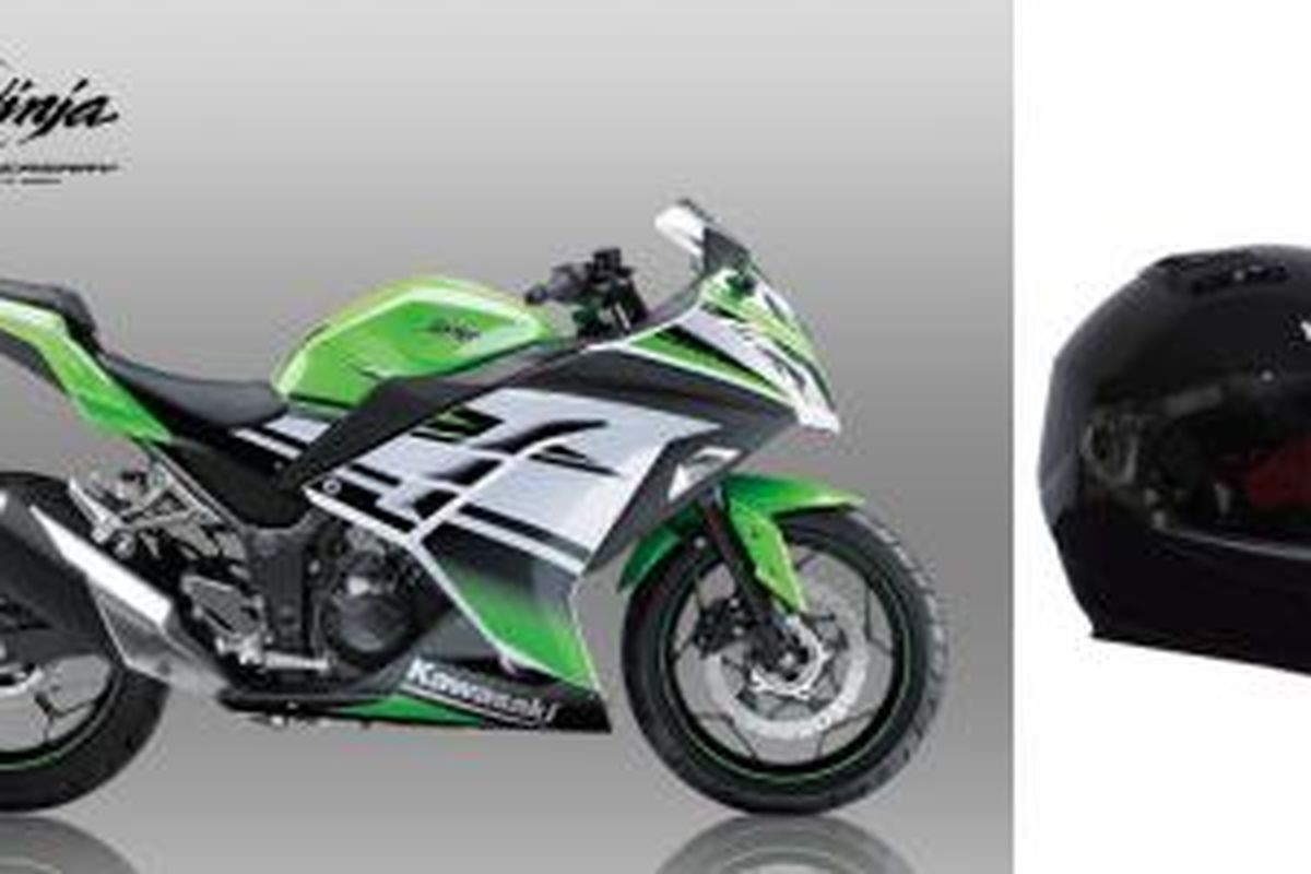 Beli Kawasaki Ninja 300 kini dihadiah helm Nolan N86.