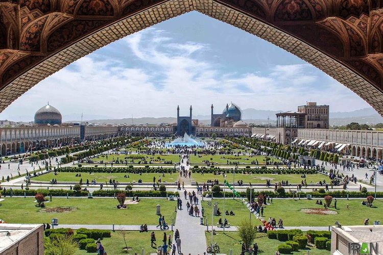 Naqsh-e Jahan Square di Kota Isfahan, Iran