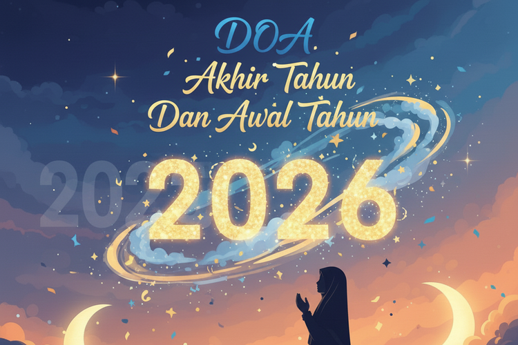 Ilustrasi doa akhir tahun dan awal tahun 2025/2026