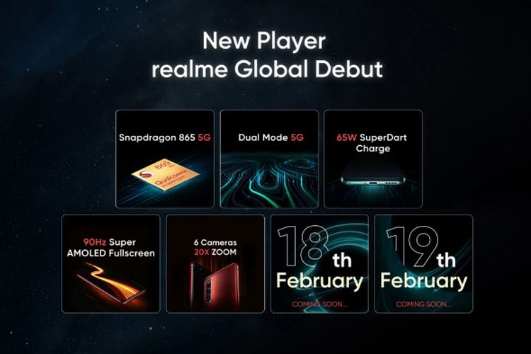 Beberapa poster Realme X50 Pro 5G.