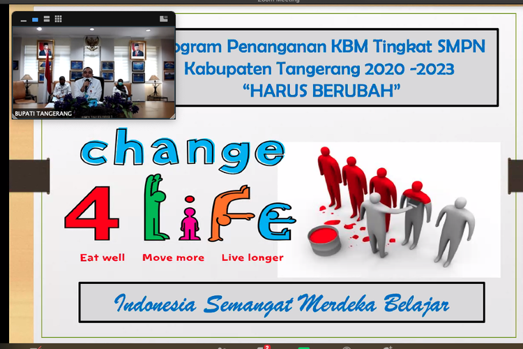 Webinar antar pemangku kepentingan pendidikan yang digelar Kabupaten Tangerang (15/7/2020), Banten memnahas pendidikan jarak jauh (PJJ) dan juga blended learning. 