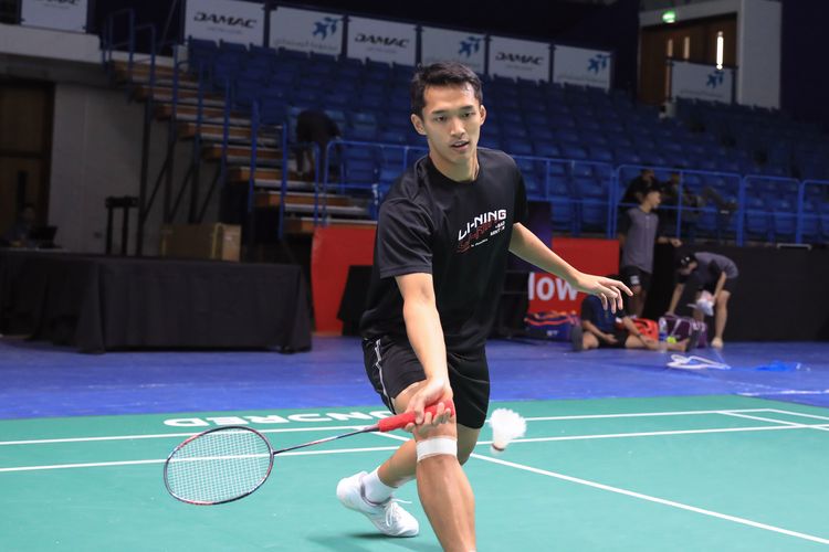 Tunggal putra Indonesia Jonatan Christie bersiap menghadapi turnamen Badminton Asia Championships 2023 yang akan berlangsung di Dubai, Uni Emirat Arab, pada 25 hingga 30 April 2023.