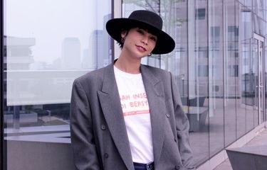 Shareefa Daanish berperan sebagai Fey dalam film Imperfect saat promo film  di Kantor Redaski Kompas.com, Menara Kompas, Jakarta,Rabu ( 4/12/2019).