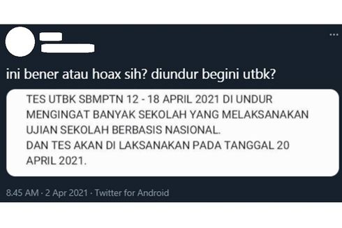 Ramai soal Pelaksanaan UTBK-SBMPTN Diundur, Benarkah? Ini Jawaban LTMPT