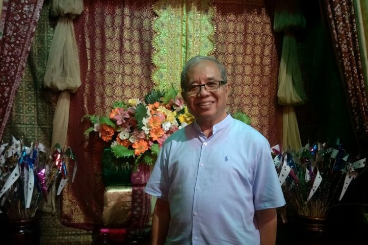 Haji Aziz, pelilik Rumah Limas yang terletak di Jalan Demang Lebar Daun, Palembang.