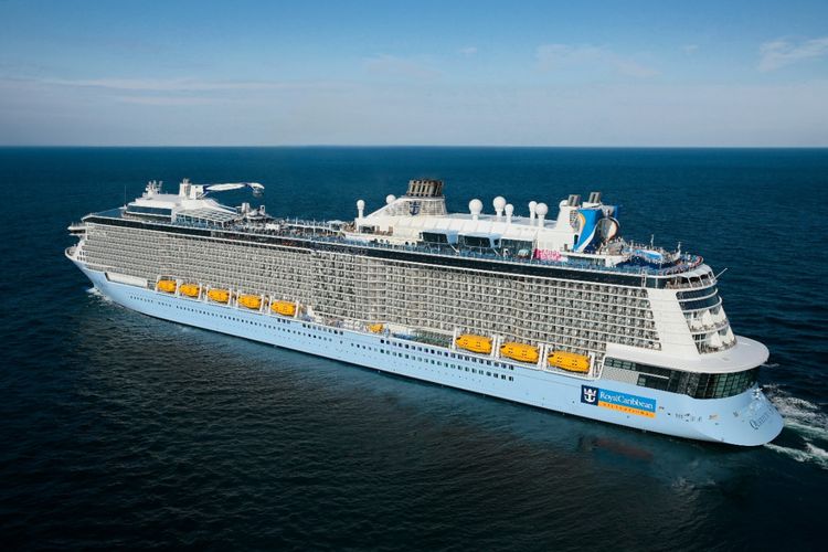 Ilustrasi kapal pesiar Quantum of the Seas milik Royal Caribbean.