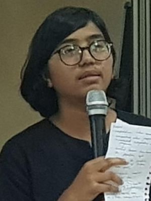 Direktur YLBHI Asfinawati saat memberikan keterangsn pers dalam acara Laporan HAM 2019 dan Proyeksi 2020 di Kantor YLBHI, Menteng, Jakarta Pusat, Rabu (15/1/2020).