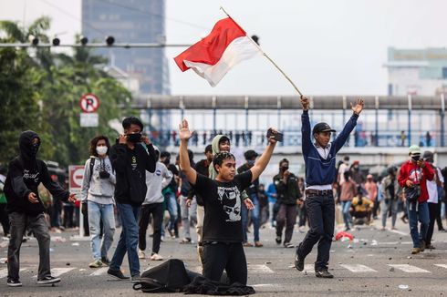 42 Motor Pedemo yang Ditinggal Saat Ricuh Masih di Polda Metro Jaya