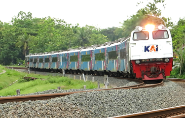Ilustrasi kereta api.