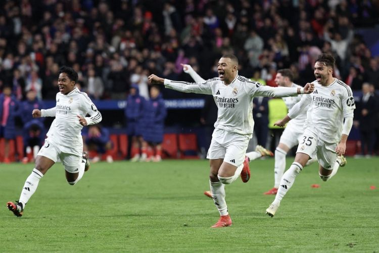 Hasil Lengkap Liga Champions: Real Madrid Singkirkan Atletico, Jumpa Arsenal di Perempat Final