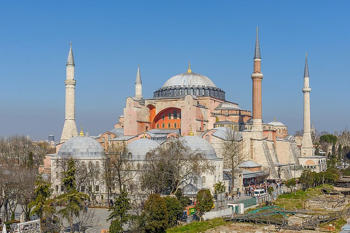 Gereja Hagia Sophia di Istanbul, Turkiye.