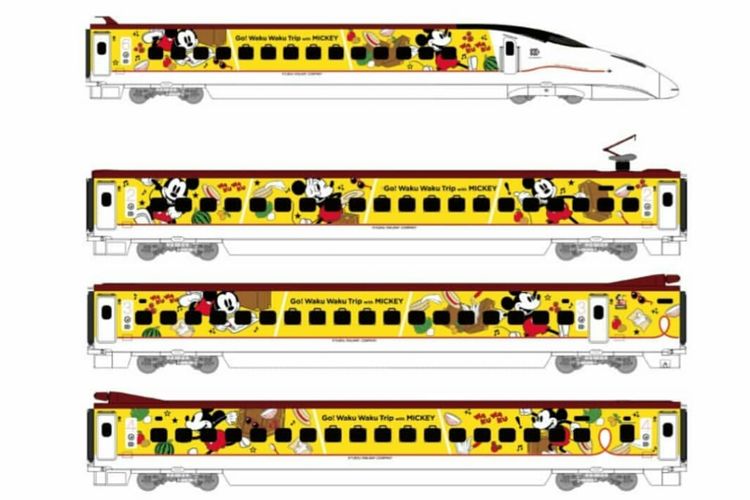 Mickey Mouse Shinkansen.