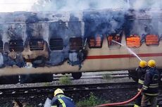 Kebakaran Gerbong Kereta di India Usai Penumpang Bikin Teh, 9 Orang Tewas