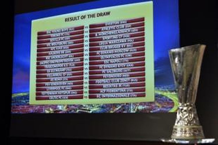 Hasil undian babak 32 besar Liga Europa.