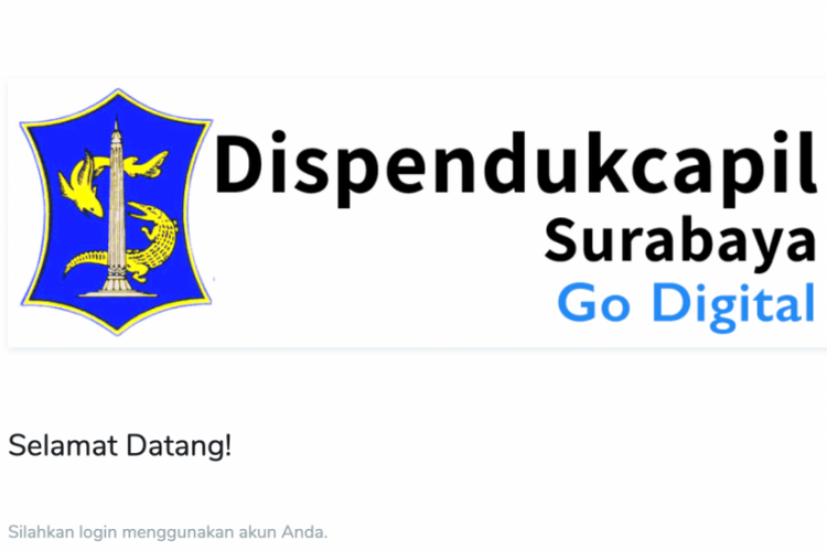 Halaman depan situs Klampid Surabaya.