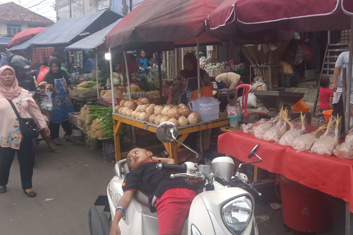 Pasar Kebayoran Lama, Jumat (31/1/2020)