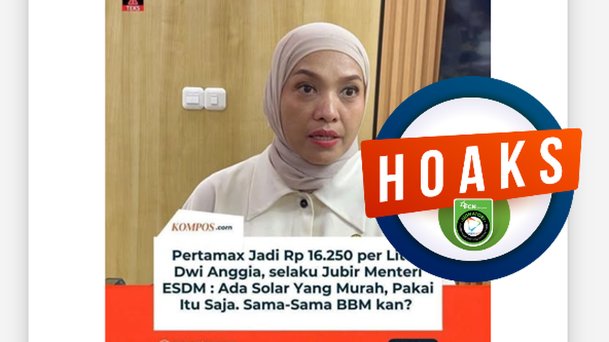 INFOGRAFIK: Hoaks Jubir Kementerian ESDM Sarankan Solar jika Masyarakat Ingin BBM Murah