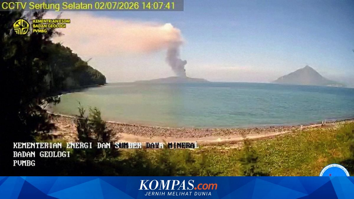 Gunung Anak Krakatau Siaga, PVMBG Pastikan Pantai Anyer hingga Carita Jauh dari Bahaya