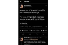 Viral Twit Kristen Gray, Daya Tarik Bali, dan Perbedaan Kurs Mata Uang...