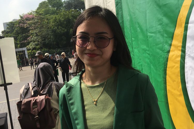 Ayu Anisadiyah, S.Gz, Ahli gizi, menjelaskan bolehkah anak mengonsumsi macromolecule  whey, dalam acara peluncuran produk terbaru Milo, di Gelora Bung Karno, Jakarta, pada Minggu (24/8/2025).