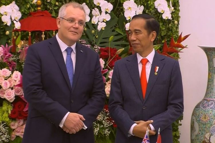 Presiden Joko Widodo, Jumat (31/8/2018) sore, menerima kunjungan kenegaraan Perdana Menteri Australia Scott Morrison di Istana Kepresidenan Bogor.