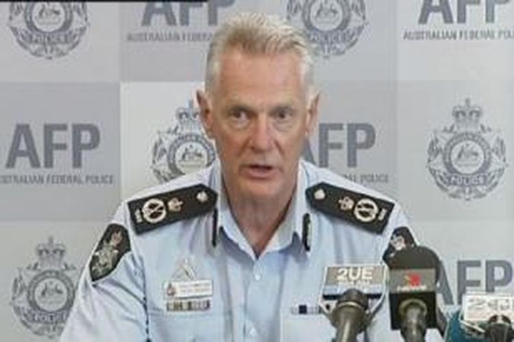 Polisi Australia menjelaskan penangkapan dua warga Sydney, Selasa (3/12/2013). 