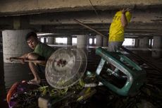 Underpass Gandhi Kemayoran Masih Banjir hingga Pagi Ini