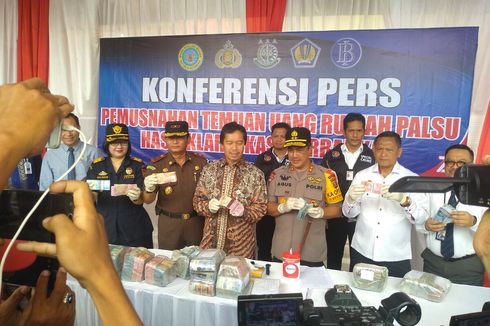 Di Sumut Ditemukan 21.632 Lembar Uang Palsu dari Setoran ke Perbankan