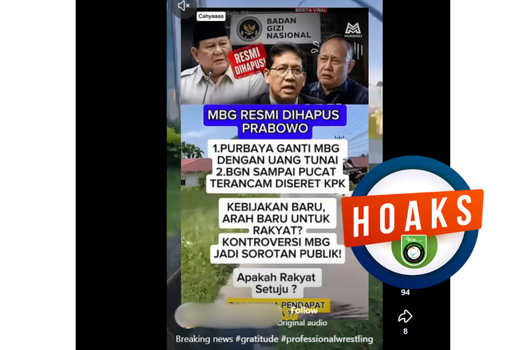 INFOGRAFIK: Hoaks MBG Resmi Dihapus dan Diganti Uang Tunai, Simak Bantahannya