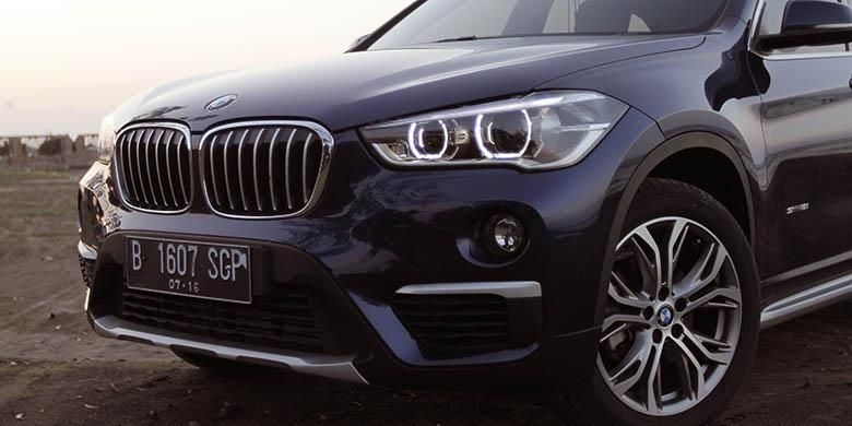 Bagian depan All new BMW X1 didesain agar mengalirkan udara dengan baik. Desain eksteriornya mencatat angka hambatan udara 0,25.