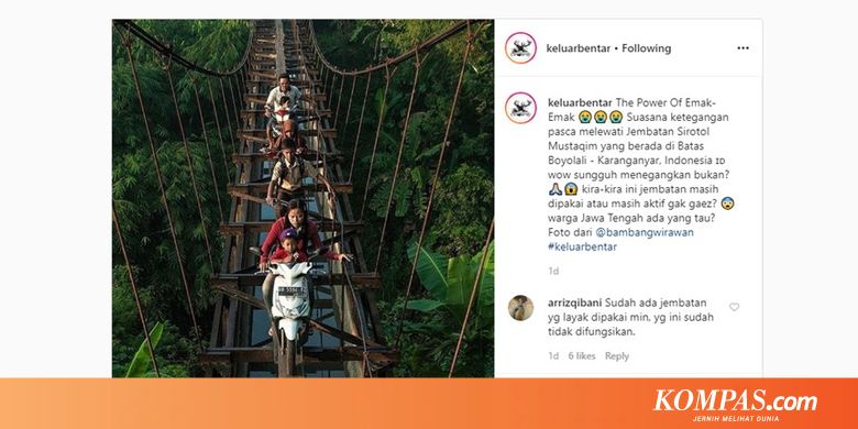 Viral Jembatan "Sirotul Mustaqim", DPUPR: Itu Foto Lama