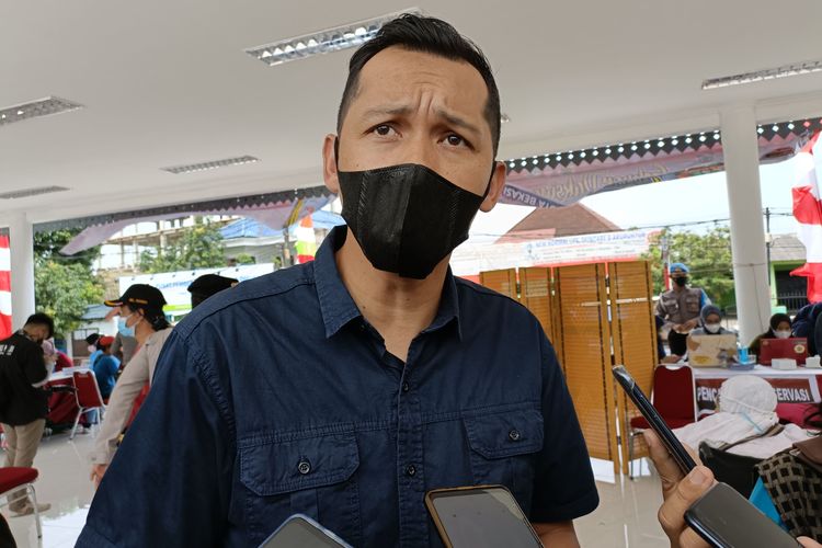 Kasat Reskrim Polres Metro Bekasi Kota Bekasi Kompol Ivan Aditira di Alun-Alun M.Hasibuan Kota Bekasi, Rabu (23/2/2022). (KOMPAS.com/Joy Andre T) 