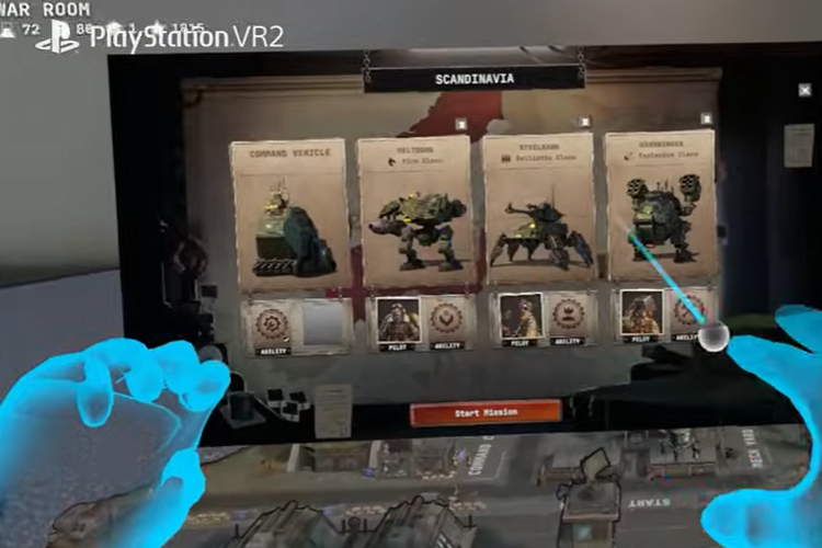 Pemain sedang menyiapkan prajurit robot di game Grit and Valor - 1949.