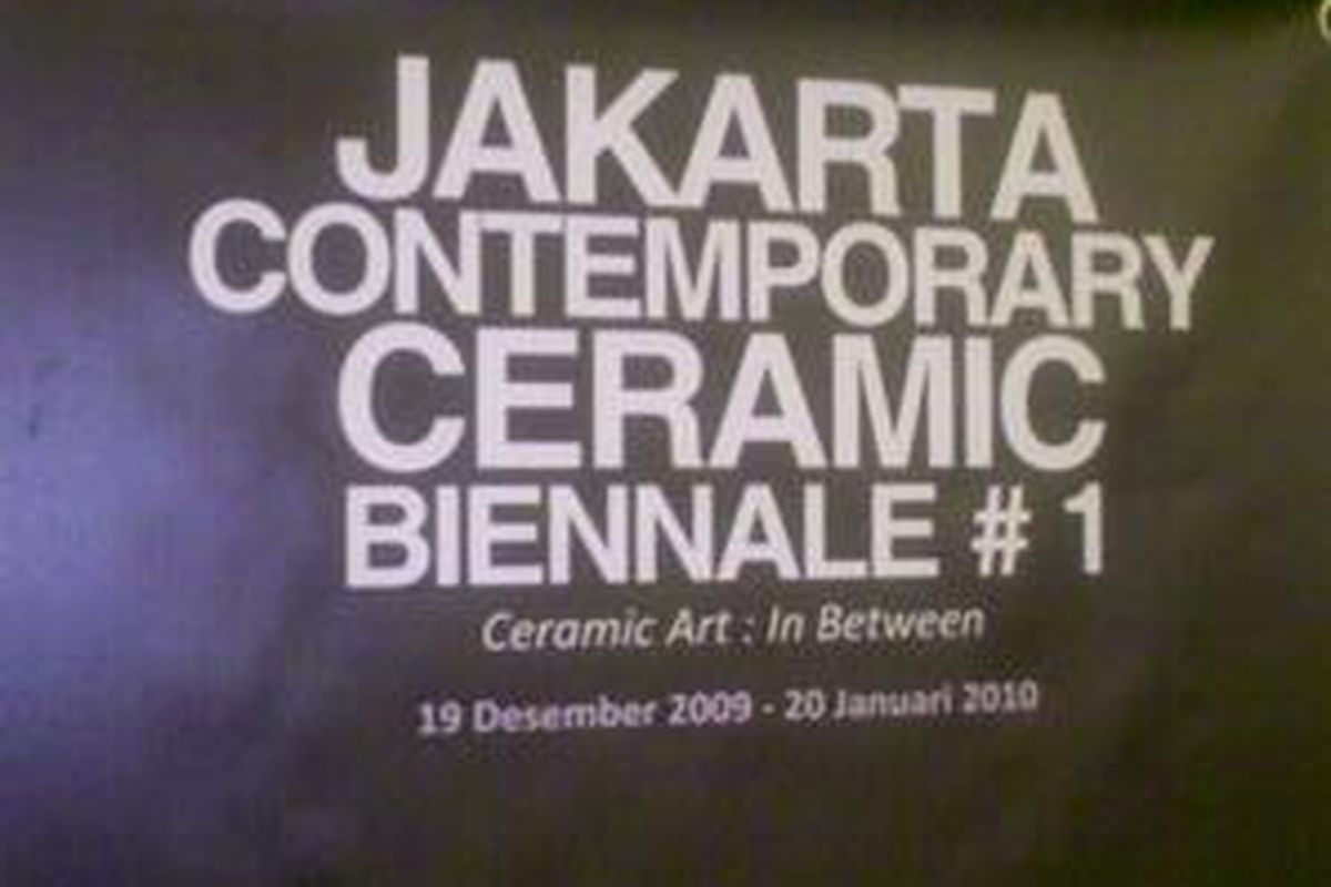 Jakarta Contemporary Ceramic Biennale (JCCB) hadir di Outbondholic Ancol, Jakarta Utara hingga 20 Januari 2010 nanti. 