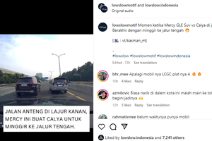 Video Mobil LCGC Lane Hogger dan Ditegur Mercedes-Benz GLE