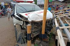 Ambulans Angkut Jenazah Ringsek Bertabrakan dengan Truk Tangki di Jepara