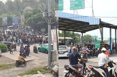 Protes Sterilisasi Zona Pelabuhan, Ratusan Pengurus Penyeberangan Truk Blokade Akses Masuk Dermaga